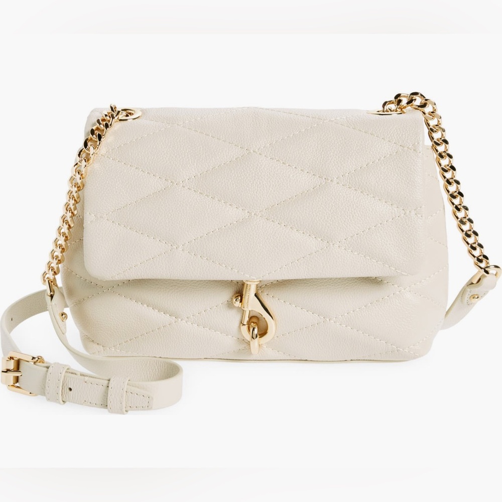 Rebecca Minkoff Cream Quilted Shoulder Bag